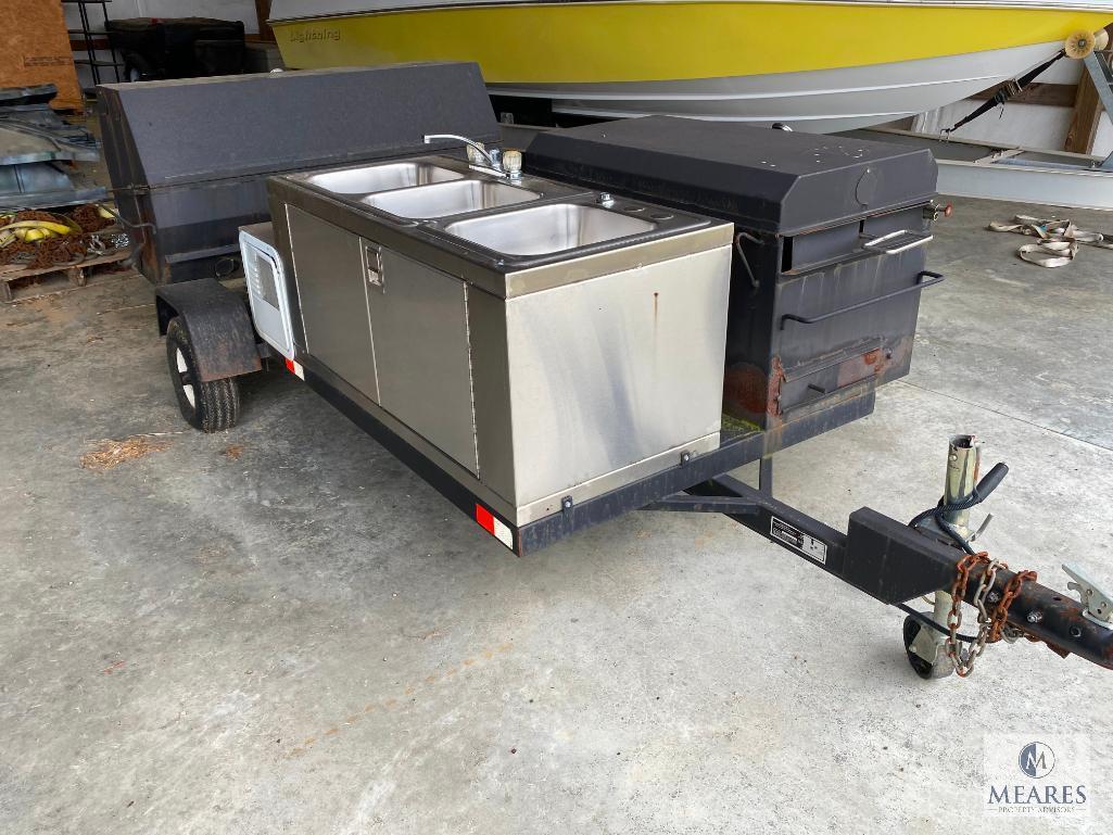 Meadow Creek Custom Barbeque trailer w/ sink