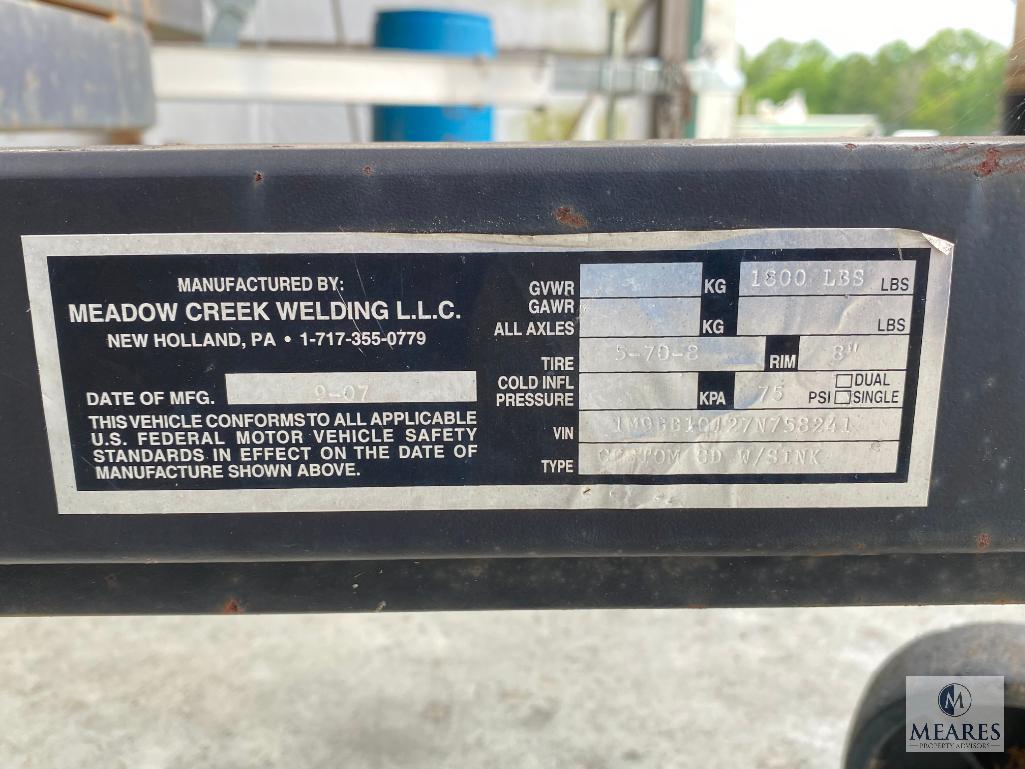 Meadow Creek Custom Barbeque trailer w/ sink