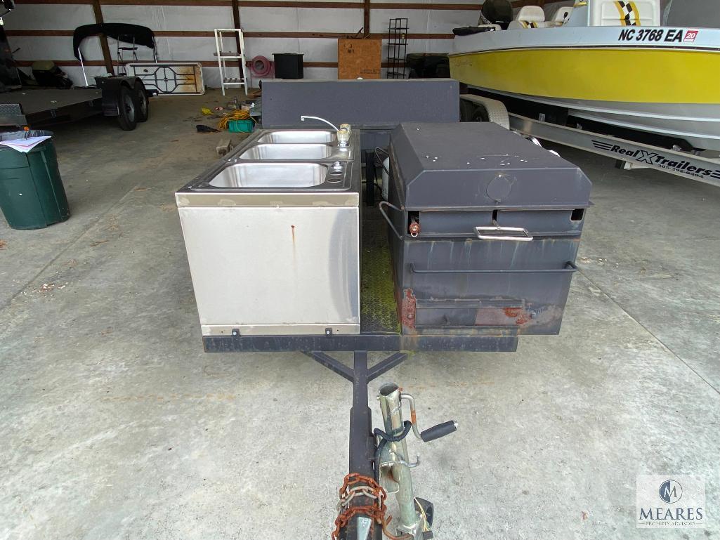 Meadow Creek Custom Barbeque trailer w/ sink