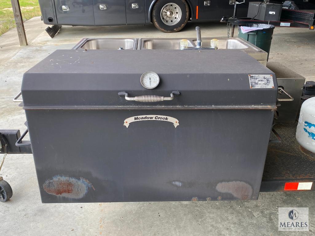 Meadow Creek Custom Barbeque trailer w/ sink