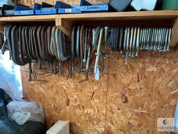 Large Lot of Various Size C-Clamps