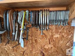 Large Lot of Various Size C-Clamps