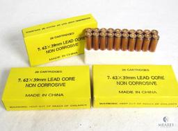 Chinese Yellow Box 7.62x39 Copper Washed Ammo Three Boxes