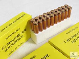 Chinese Yellow Box 7.62x39 Copper Washed Ammo Three Boxes
