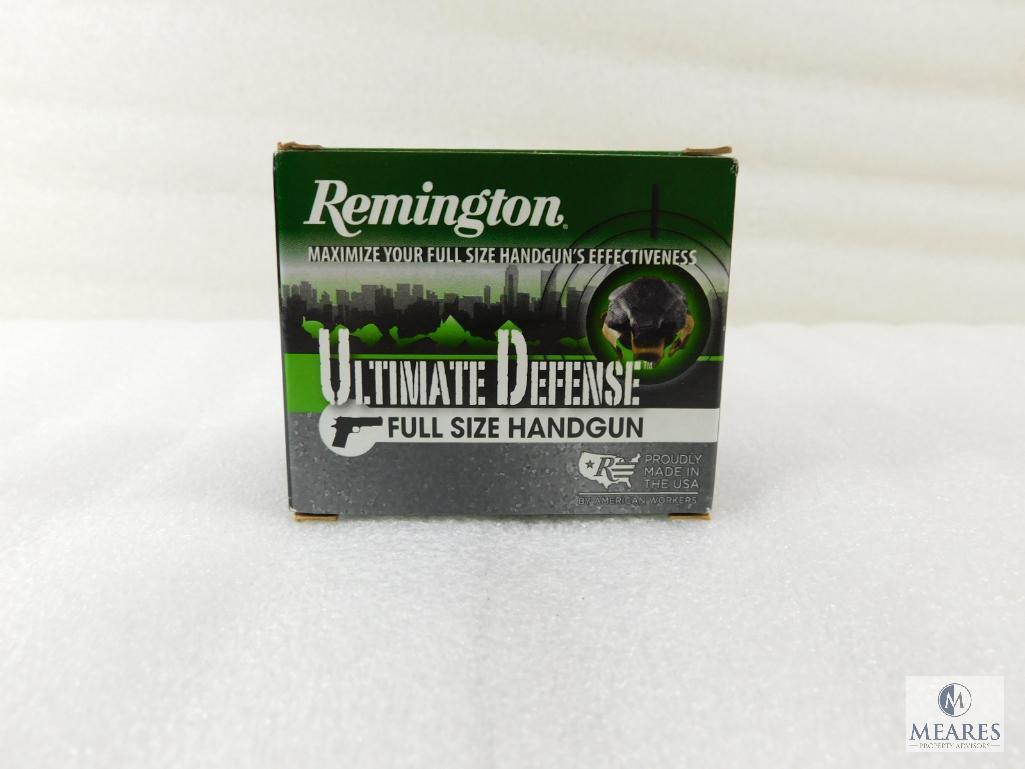 20 Rounds Remington Ultimate Defense .45 ACP Ammo. 185 Grain Jacketed Hollow Point
