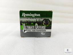 20 Rounds Remington Ultimate Defense .45 ACP Ammo. 185 Grain Jacketed Hollow Point