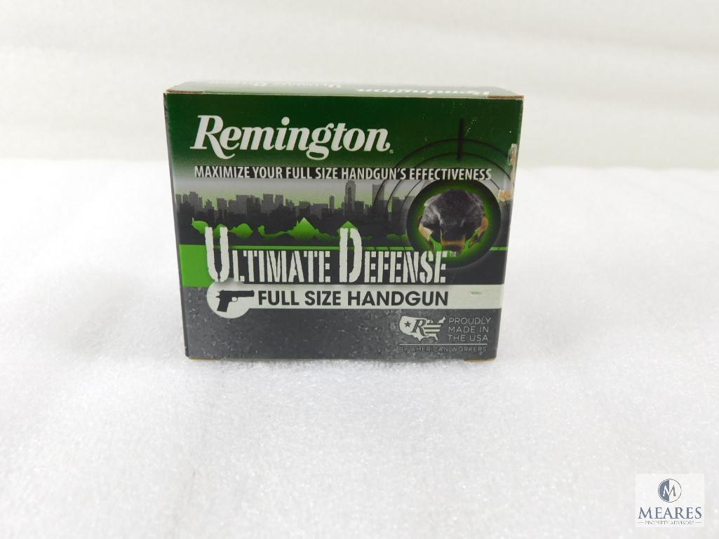 20 Rounds Remington Ultimate Defense .45 ACP Ammo. 185 Grain Jacketed Hollow Point