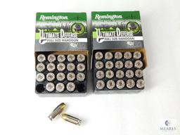 40 Rounds Remington Ultimate Defense .45 ACP Ammo. 185 Grain Jacketed Hollow Point