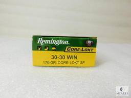 20 Rounds Remington Core Lokt 30-30 Ammo. 170 Grain SP