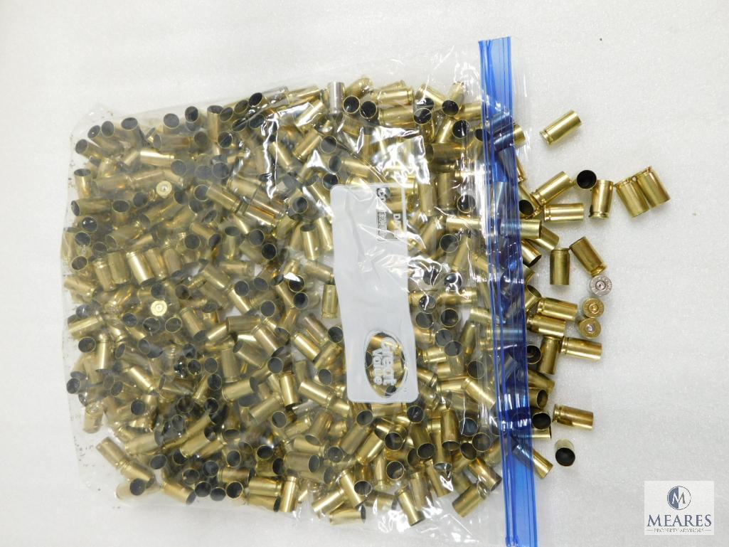 500 Count 9mm Once Fired Cleaned Brass Casings