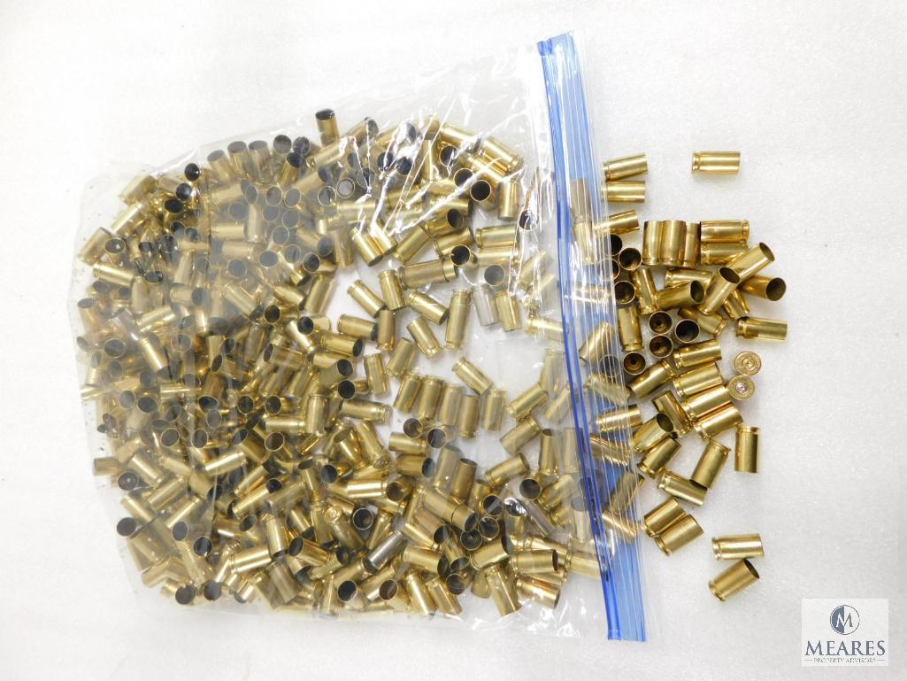 500 Count 9mm Once Fired Cleaned Brass Casings
