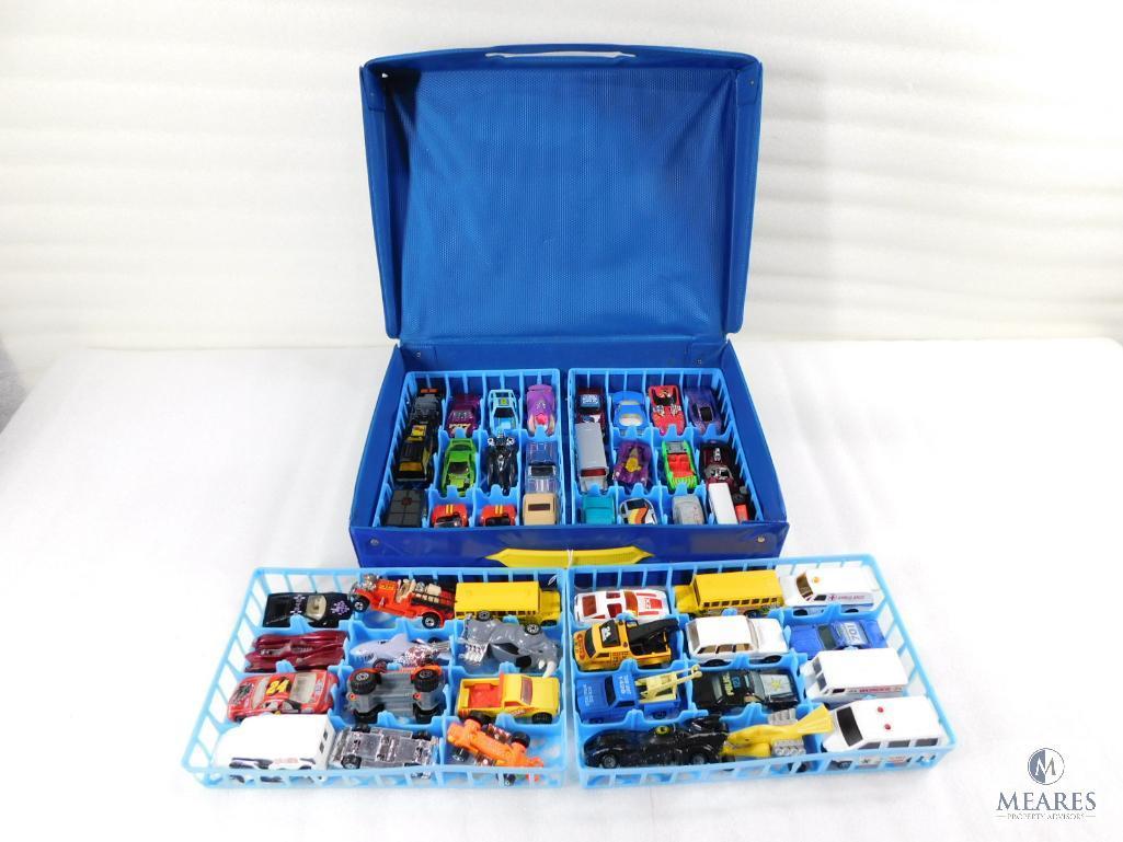 Case of Approximately 48 Hot Wheels and Matchbox Type Cars