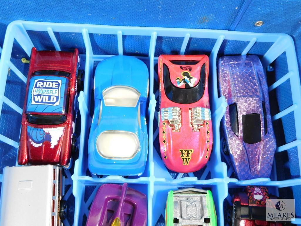 Case of Approximately 48 Hot Wheels and Matchbox Type Cars