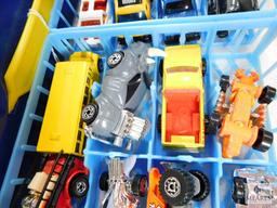 Case of Approximately 48 Hot Wheels and Matchbox Type Cars