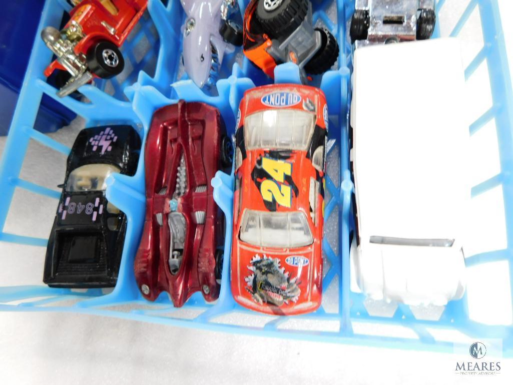 Case of Approximately 48 Hot Wheels and Matchbox Type Cars