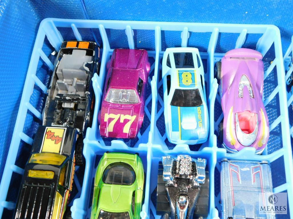 Case of Approximately 48 Hot Wheels and Matchbox Type Cars