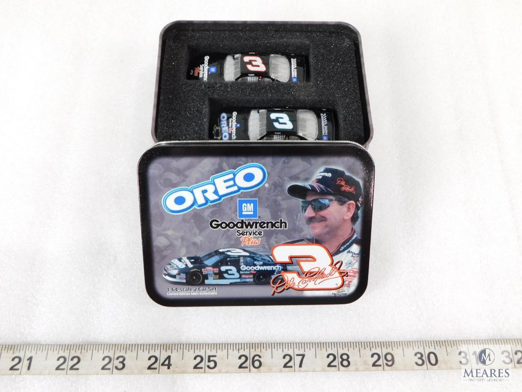 Dale Earnhardt Oreo and Goodwrench 1/64 Scale Collector Cars in Tin
