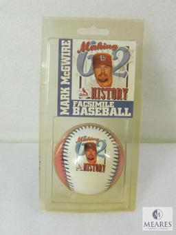1998 Mark McGwire Baseball #62 Home Runs Making History Certified Authentic
