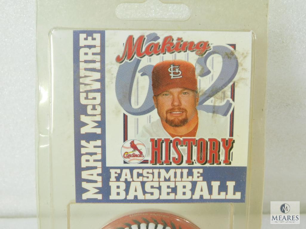 1998 Mark McGwire Baseball #62 Home Runs Making History Certified Authentic