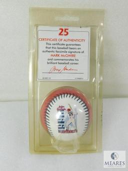 1998 Mark McGwire Baseball #62 Home Runs Making History Certified Authentic