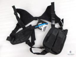 New Ambidextrous Tactical Shoulder Holster With Double Mag Pouch Fits Colt 1911