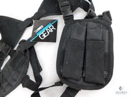 New Ambidextrous Tactical Shoulder Holster With Double Mag Pouch Fits Colt 1911