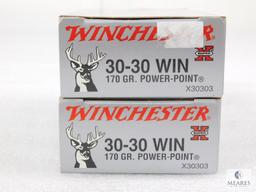 40 Rounds Winchester .30-30 WIN 170 Grain Power-Point Ammo