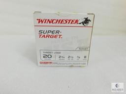 25 Rounds Winchester 20 Gauge Target Load 2-3/4" 8 Shot 7/8 oz Shells