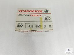 25 Rounds Winchester 20 Gauge Target Load 2-3/4" 8 Shot 7/8 oz Shells