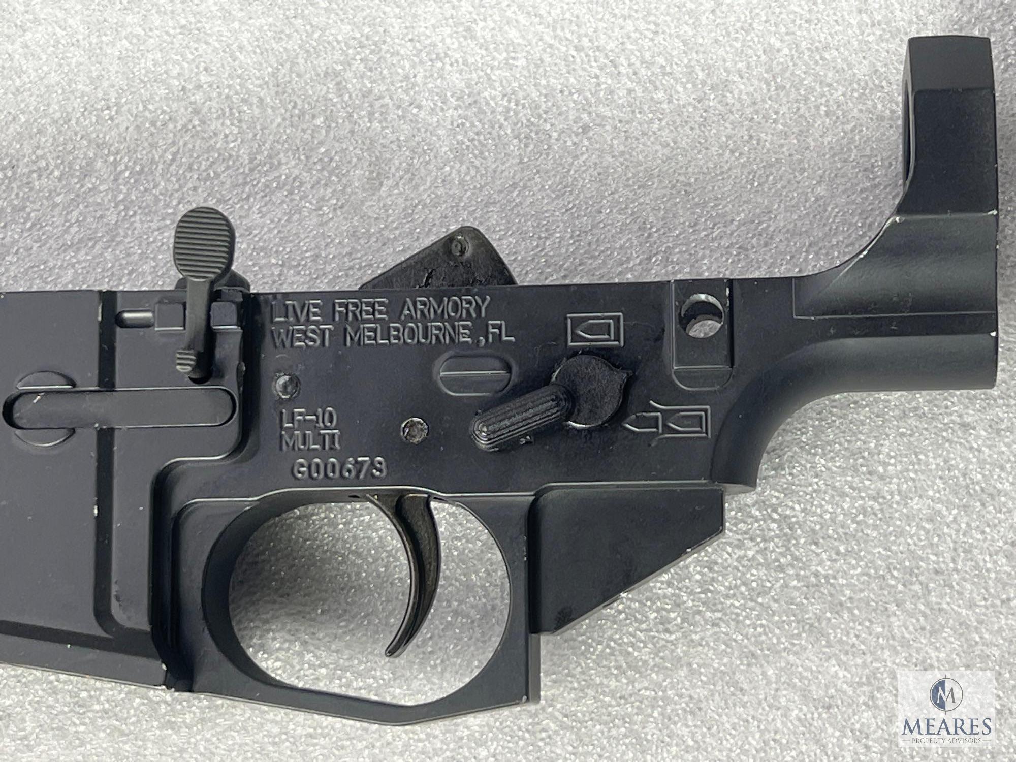 Live Free Armory LF-10 Lower Receiver for AR-10 Style Rifles (3912)