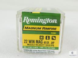 50 Rounds Remington .22 Magnum Ammo. 40 Grain Hollow Point