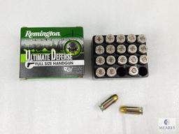 20 Rounds Remington Ultimate Defense .45 ACP Ammo. 185 Grain Hollow Point