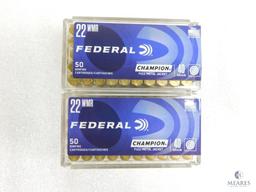 100 Rounds Federal .22 Magnum Ammo. 40 Grain FMJ