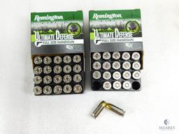 40 Rounds Remington Ultimate Defense .45 ACP Ammo. 185 Grain Hollow Point