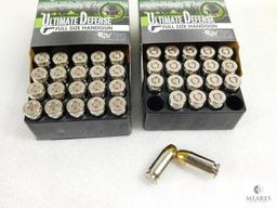 40 Rounds Remington Ultimate Defense .45 ACP Ammo. 185 Grain Hollow Point