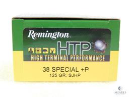 20 Rounds Remington .38 Special +P Ammo. 125 Grain Hollow Point