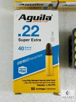200 Rounds Aguila .22 Long Rifle Ammo. Super Extra 40 Grain Solid Point