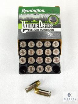 20 Rounds Remington Ultimate Defense .45 ACP Ammo. 185 Grain Hollow Point