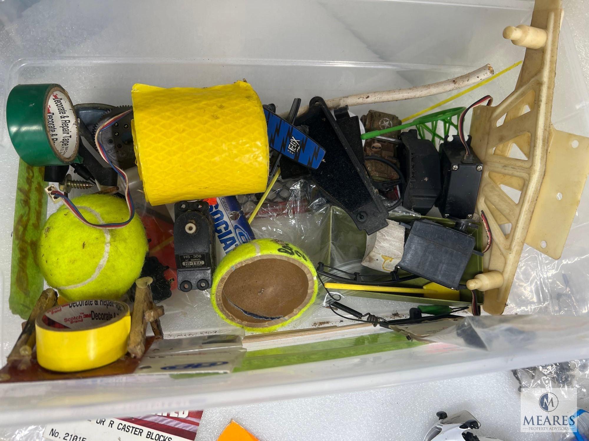 Large Lot of R/C Vehicle and Boat Parts and Accessories