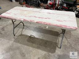 Six-foot Folding Plastic Table