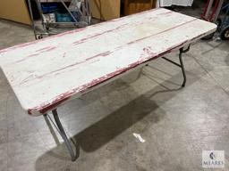 Six-foot Folding Plastic Table
