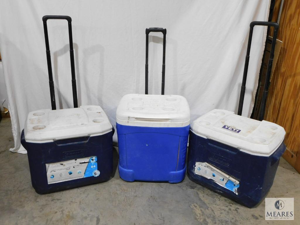 Lot of Three Coolers: Coleman and Igloo Brands