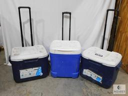 Lot of Three Coolers: Coleman and Igloo Brands