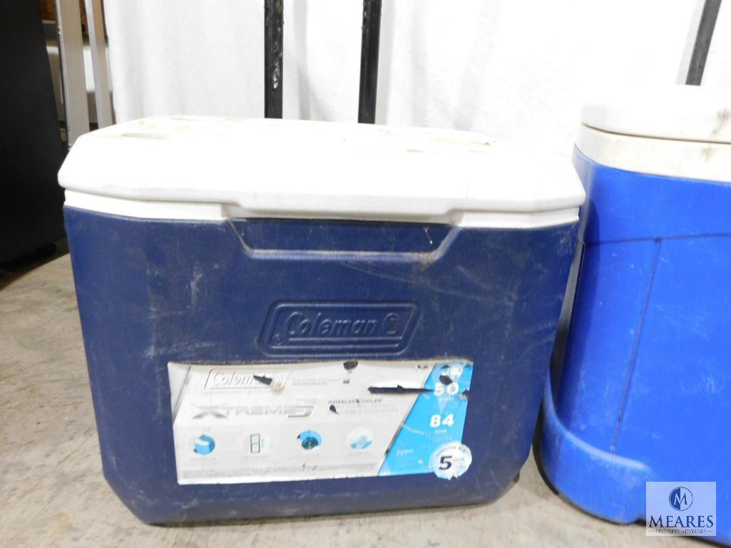 Lot of Three Coolers: Coleman and Igloo Brands
