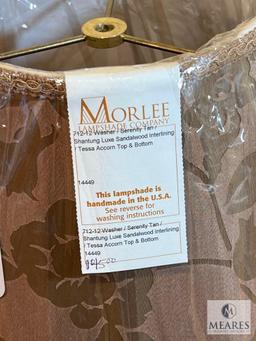 Morlee Sandalwood Acorn Fabric Lampshade 10"