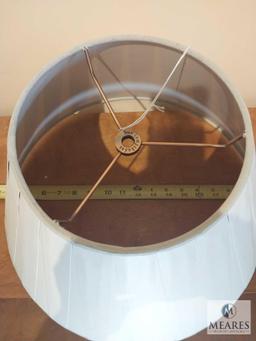 Off White Box Pleat Empire Lampshade 15" Diameter