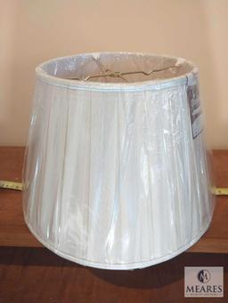 Royal Designs Cream Box Pleat Empire Lampshade 16" Base Diameter