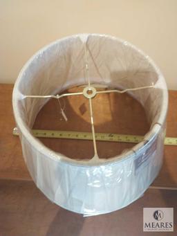 Royal Designs Cream Box Pleat Empire Lampshade 16" Base Diameter