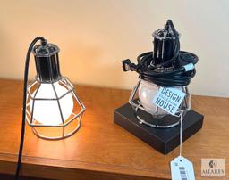 Design Stockholm House Set of Industrial Style Work Lamp and Hanging Pendant