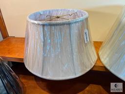 Lot of Two Beige Tone Lamp Shades